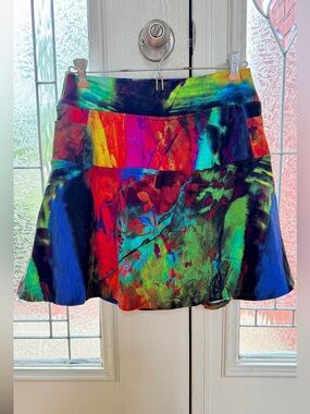 Dona Jo Multi-Color Women's Skort size L